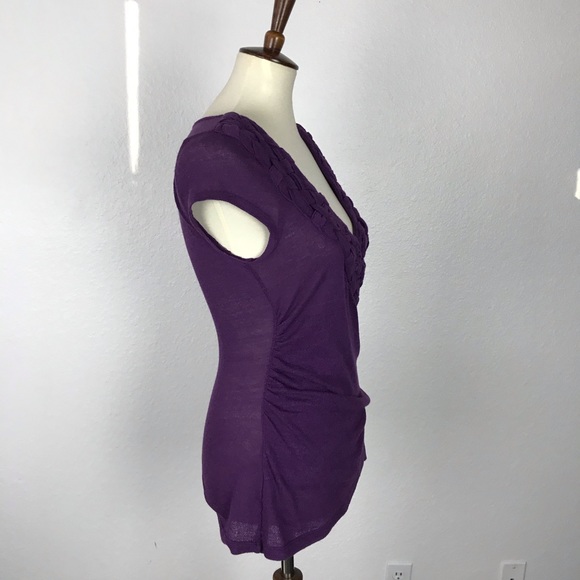 Anthropologie C. Keer Stretch Knit Ruched Top - Picture 5 of 8